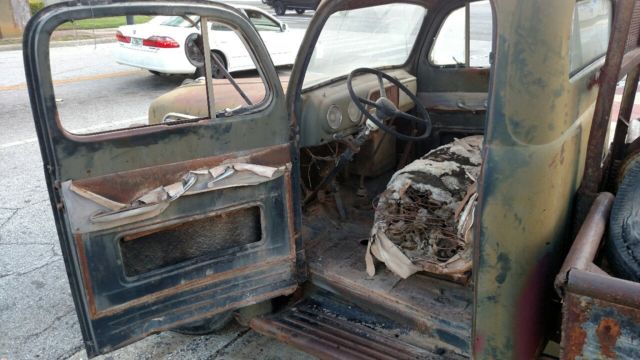 1951 FORD F3 TRUCK FORD SALVAGE YARD TOW TRUCK ORIGINAL TULSA WINCH