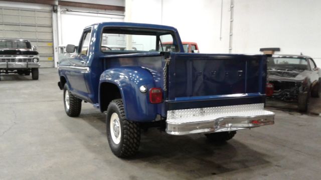 1977 Ford F150 Ranger 4x4 Flareside SNB Built 400 4-Speed PS PB Midnight Blue for sale in ...