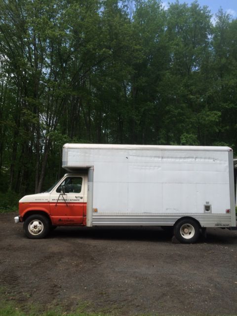 1987 FORD TRUCK E-350 U HAUL UHAUL WITH 14 FOOT BOX W/3 FT GRANNY, AND