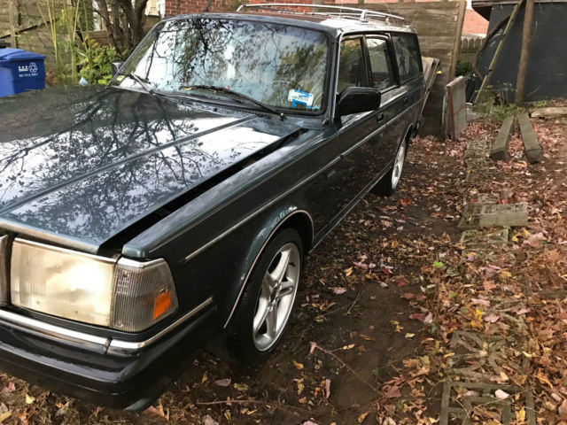 1988 Volvo 240 DL Station Wagon 171468 Miles automatic blue roof rack c70 w...