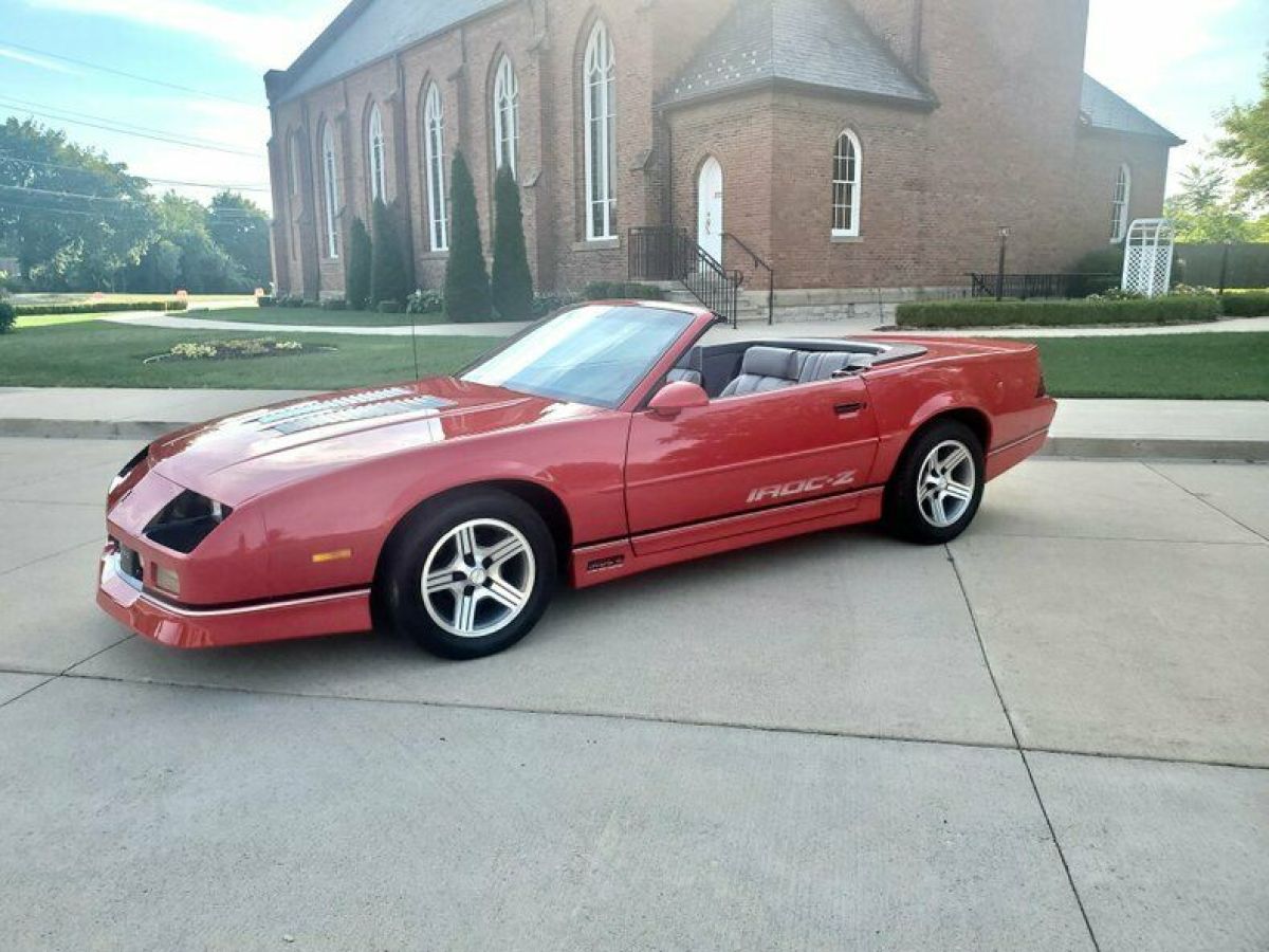 1990 Chevrolet Camaro IrocZ Red Convertible Automatic for